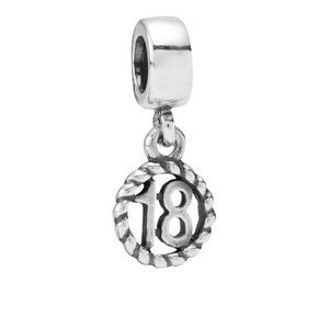 Silver 18 Pandora Charm